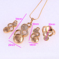 61770-Xuping Fashion Woman Jewlery Set with 18K Gold Plated